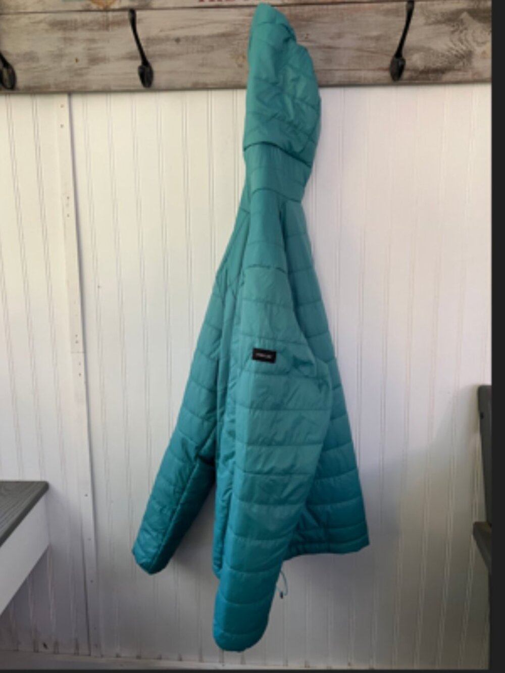 Hooded Turquoise Jacket - Picture 3 of 3